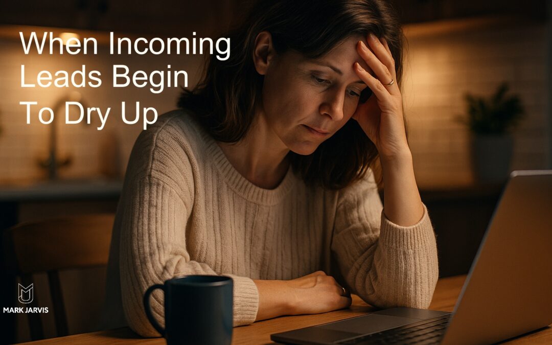When the phone stops ringing and incoming leads dry up